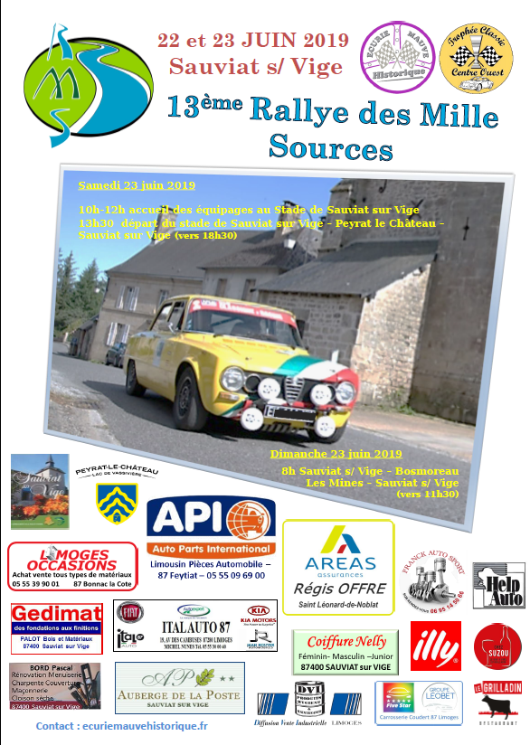 Rallye des milles sources 2019